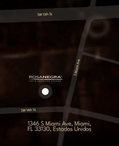 Rosa Negra Miami Restaurant ubication